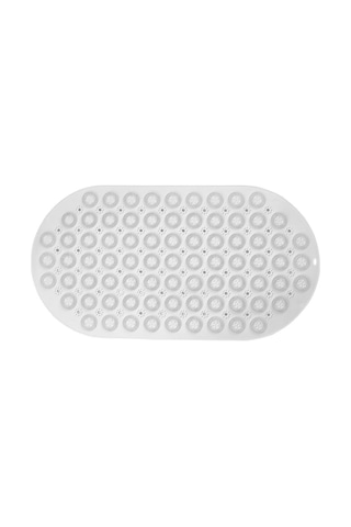 Dln Shop 2 Adet Kaydırmaz Duşakabin Banyo Ve Duş Paspası Masajlı Vantuzla 37 X 69 Cm V-142 Beyaz