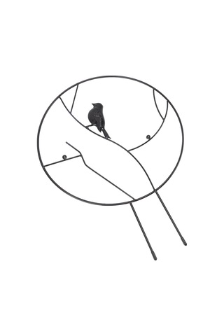 Tenfowee Kuş Şekilli Demir Bahçe Trelliği - Bitki Desteği Ve Süsleme İçin Dayanıklı Bahçe Panosu