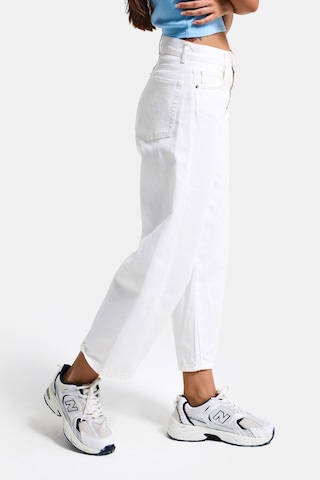 Itsbasic Kadın Kırık Beyaz Venüs 7s6-101 Mid Rise Carrot Fit %100 Koton Denim Jean