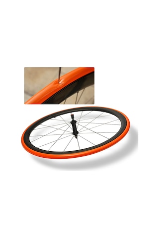 Jeemson Tpu Ultra Halka Bisiklet İç Lastik 28g 700c Yol Bisikleti 18-32c 65mm Presta Vanne Hafif Malzeme Turuncu