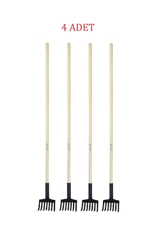 Zeytin Toplama Tırmığı 7 Dişli Ahşap Saplı 120 Cm 4 Adet