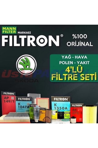 Skoda Superb 1.4 Tsı Filtron Filtre Bakım Seti 2009-2015 Cax (495301296)