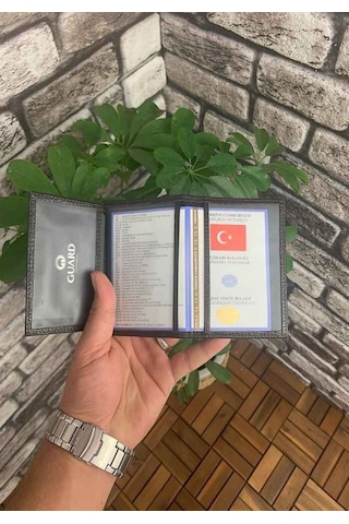 Guard Kahverengi Hakiki Deri Ruhsatlık Erkek / Kadın P1002 Kahverengi