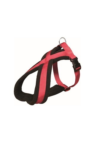 Trixie Premium Köpek Yürüyüş Göğüs Tasması M 45-80 Cm / 25 Mm Kırmızı Açık Gri