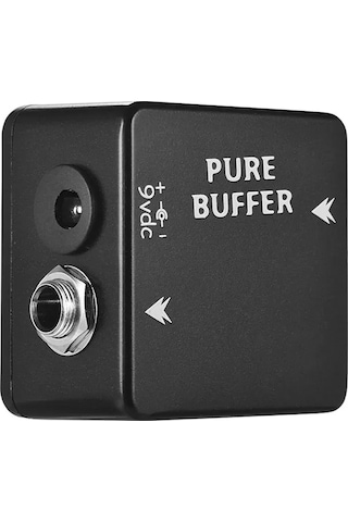 Yunboo Gitar Ses Kalitesi Artırıcı: Kablolu Ses Kaybını Önleyen, Taşınabilir Tüm Metal Efekt Pedalı 1/4" Jack, 9v Dc