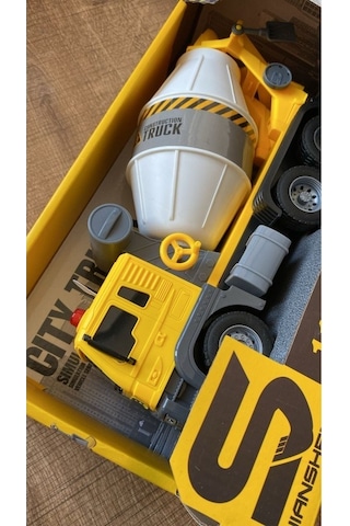 Ctoys Işıklı Ve Sesli Beton Mikseri Sarı Js102