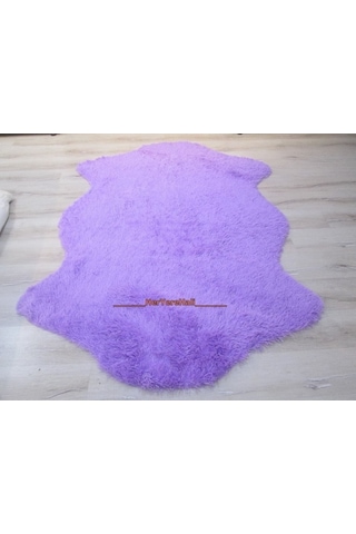 Doğuş Tavşan Tüyü Lila Post Halı 80 x 300 Cm
