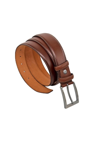 Süzer Deri Açık Kahverengi Hakiki Deri Düz Renk Dikişli Model 3.5 Cm. Genişlikli Klasik Kemer - 211-dksl Kahverengi
