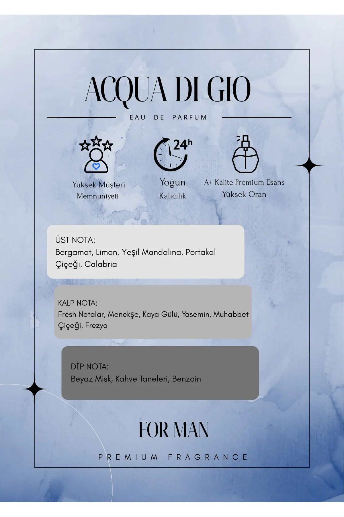 Darkblue Acqua Di Gio Erkek Parfüm EDP 100 ML