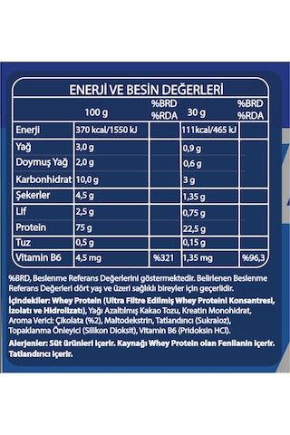 Fibrelle Whey Protein Çikolata 960 Gr