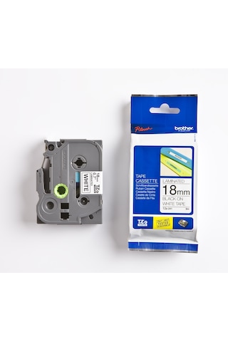 Brother P-Touch Tze-241 Tze-Tape 18 Mm Beyaz Üzerine Siyah Lamina