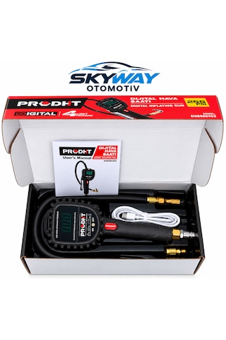 Dijital Lastik Şişirme Hava Saati 0-255 Psı 255psi