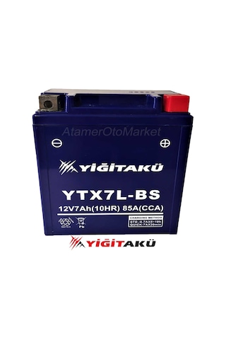 12 V 7 Ah-amper Ytx7l-bs Motosiklet Aküsü-Yiğit Akü