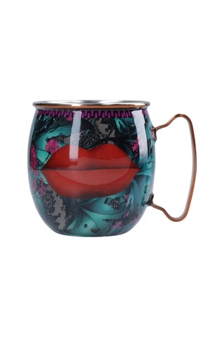 Mikasa Sarah Arnett Paslanmaz Çelik 450 Ml Moscow Mule Kupa Dudaklar Çok Renkli