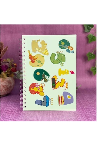 Defter Sticker,laptop Sticker Renkli Rakamlı Pvc 48x33x0,5cm