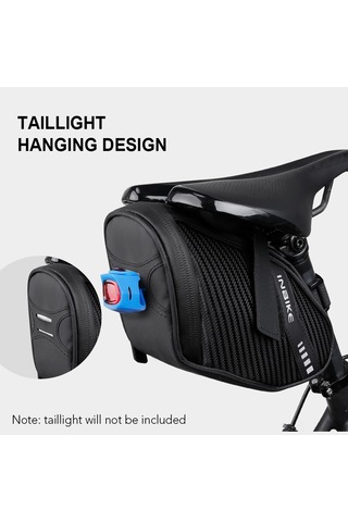 Jeemson Dayanıklı Polyester Bisiklet Sele Çantası - Reflektif Şeritli, Kompakt Ve Güvenli Yolculuk İçin Siyah
