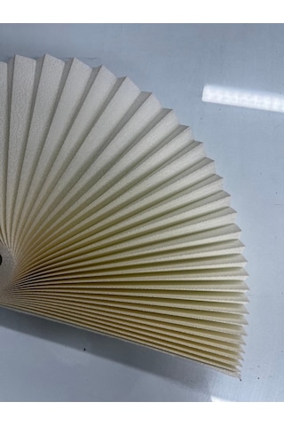 Plise Katlanır Cam Balkon Perdesi - Ofis Perdesi - Mutfak Perdesi - Salon Perdesi Krem Krem