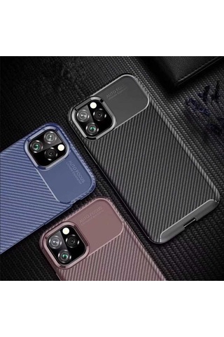 Apple Uyumlu iPhone 11 Pro Max Kılıf Zore Negro Silikon Kapak Siyah