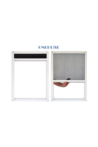 Plise Akordiyon Pencere Sineklik 0-70 X 0-140