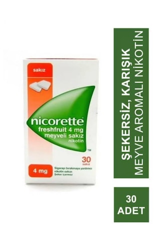 Nicorette Meyveli Sakız 30 Tablet Nicorette Meyveli Sakız 30 Tablet