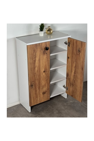 Ayakkabılık Ayakkabı Dolabı Ahşap Raf 6300 Ahşap - Beyaz