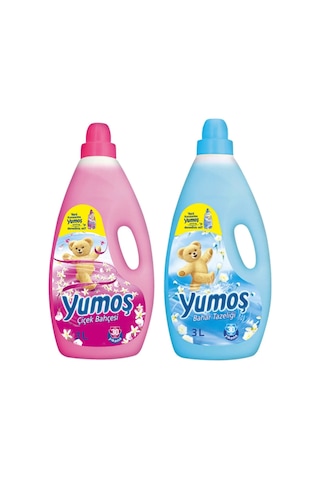 Yumoş Çamaşır Yumuşatıcısı 3 Lt Bahar Ve Çiçek Bahçesi 2 Li 2'li Set