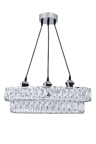 Sultan 50'lik Krom Lüx Taşlı Mutfak Salon Antre Yatak Ve Çocuk Odası Avize Krom