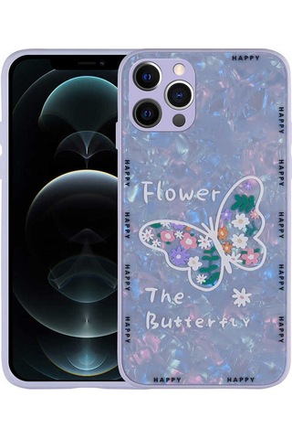 Apple Uyumlu iPhone 13 Pro Max Desenli Sert Silikon Zore Mumila Kapak