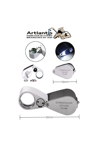 Işıklı Lup Büyüteç Mercek 30x Büyütme 21 Mm 1 Adet 30x Kuyumcu Takı Lupu Paslanmaz Çelik Optik Kaliteli Taşınabilir Lup