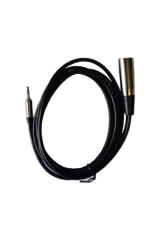 Xlr Erkek - 3.5mm Stereo Erkek Mikrofon Kablosu 2 Metre Ses Aktarım Kablosu