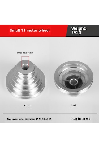 Geeksen Alüminyum Kayış Çarkı, Z4113-z4116 Tezgah Matkapı İçin Metal Vites Tekerlegi, 14 Delikli Motor Tekerlegi, Dayanıklı Endüstriyel Parça