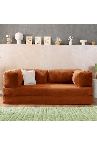 Argimo Godila Çok Amaçlı Sofa Çift Kişilik Yatak Koltuk Turuncu