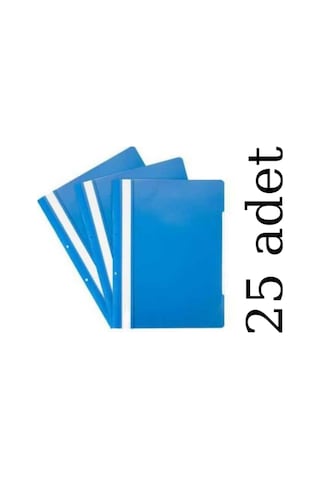 N'pratik Eco 25 Adet Mavi Telli Dosya Seti - Pratik Ve Dayanıklı Belge Düzenleyici