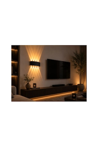 1 Adet Cata Ct 8013 Karpi 15w Dış Mekan Led Aplik Amber Çok renkli