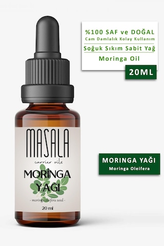 Masala Moringa Yağı 20 ML Soğuk Pres Moringa Carrier Oil