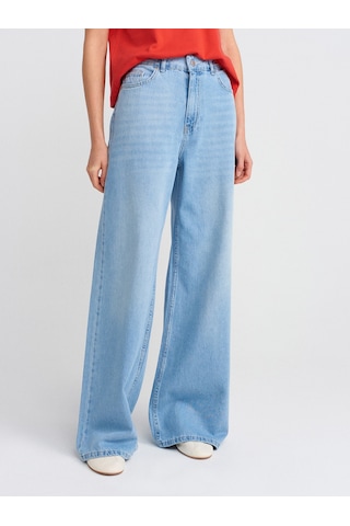 Dilvin 71788 Loose Fit Denim Pantolon-açık Mavi Açık Mavi