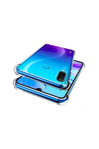 Huawei P30 Lite Shock Absorbing Darbe Emicili Şeffaf Silikon Kılıf