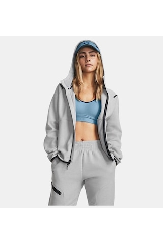 Under Armour Unstoppable Fleece Fz Kadın Sweatshirt-33314 Gri