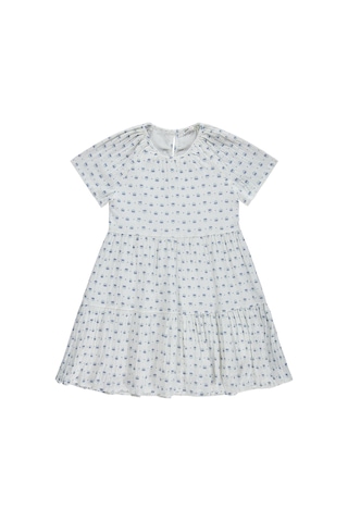 Civil Girls Papatya Desenli 10-13 Yaş Elbise - Ekru