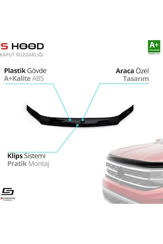 S-dizayn Volkswagen Crafter Abs Plastik Kaput Rüzgarlığı 2018 Üzeri A+kalite