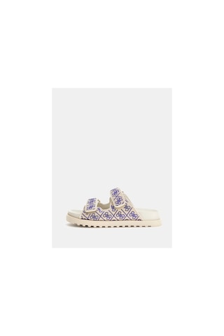 Guess Kadın Fadeliza Krem 4g Taşlı Cırt Cırtlı Terl Krem