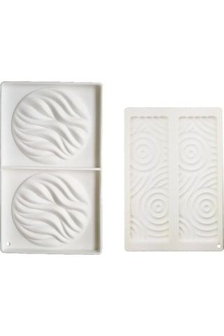 Yuvarlak Dalga Mousse Silikon Kalıp Su Dalgası Doku Çikolata Kalıp