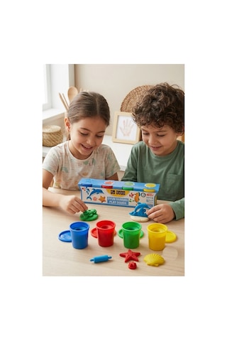 Oyun Hamuru 4 Renk 160gr 1 Paket Mydido Mini 4 Lü Oyun Hamuru Kurumaya Karşı Dirençli Okul Öncesi Kreş Yumuşak Dokulu Çok Renkli