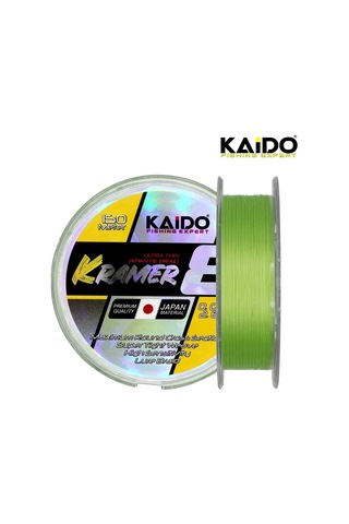 Kaido Kramer Japan 8x Braid 150 Mt 0,08mm Lime Green İp Misina - Standart