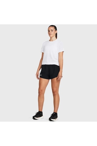 Under Armour Fly By 3 Inch Kadın Siyah Polo Yaka Tişört