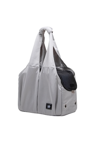 Vkemall Gri Sezonluk Isınabilir Taşınabilir Pet Çantası - Kedi Köpek İçin Havalandırmalı Tek Omuzlu Seyahat Çantası