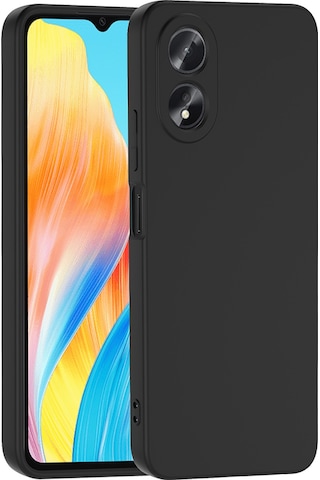 Zore Oppo A38 Uyumlu Msra Mara Lansman Kapak-siyah Siyah