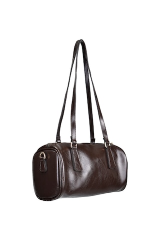 Kadın Silindir Baget El Ve Omuz Çantası Acı Kahve Acı Kahverengi