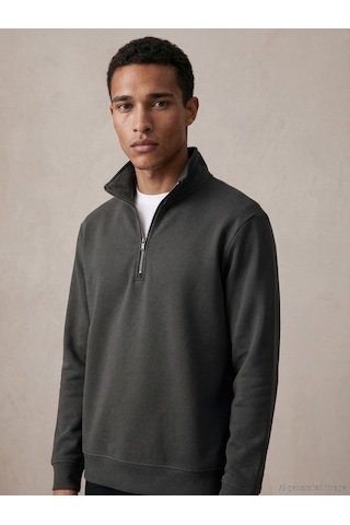 Lcw Vision Antrasit Polo Yaka Erkek Sweatshirt