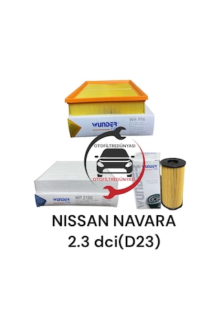 Nıssan Navara Np 300 2.3 Dci D23 Filtre Seti 2015model Sonra...